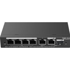 Ruijie - Reyee Rg-es206gs-p - Switch - 6 Gigabit-poorten - Cloud-Managed