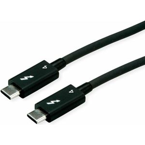 Roline Thunderbolt 4 kabel, C-C, 40G 100W, 8K30, actief, 2m (2 m, USB 3.2 Gen 1), USB-kabel