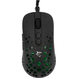 White Shark Shark GM-9004 Tristan-2 zwart RGB (Bedraad), Muis, Zwart