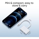 JOYROOM - Lightning naar USB OTG kaartlezer - wit