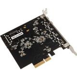 Akasa - 10Gbps USB 3.2 Gen 2 Type-C en Type-A naar PCIe Host Kaart - Zwart - Materiaal: Aluminium