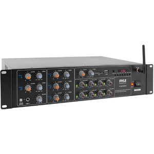 Pyle - 8-Kanaals Bluetooth Versterker - 4000W Power Audio Systeem - Multi-Zone Stereo Receiver - Voor Speakers Thuisbioscoop Studio & Podium