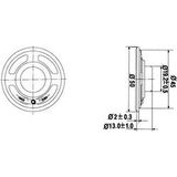 Mini Luidspreker - 0.5W / 8 Ohm - Ø 50mm (MLS1)