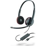 Poly Blackwire C3220 (Bedraad, USB-C), Kantoorheadset, Zwart