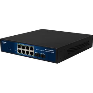 Allnet - ALL-SG8410PM - Netwerkschakelaar - 10 Poorten - 8x Gigabit - PoE - 240 Watt