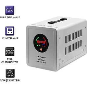Qoltec - 50721 - UPS - 1000VA - 700W - Lijninteractief