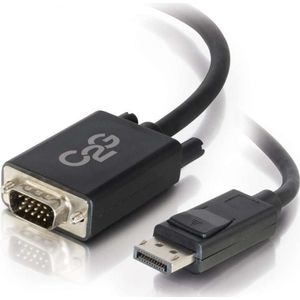 C2G DisplayPort Mannelijk naar VGA Mannelijk Adapterkabel (2 m, DisplayPort), Videokabel