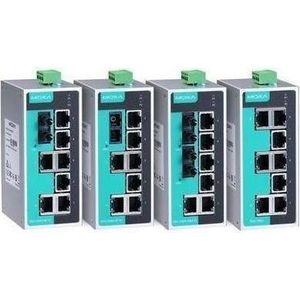 Moxa EDS-208A - Onbeheerde Ethernet-switch met 8 10100BaseT(X)-poorten, Netwerkschakelaar