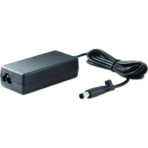 HP AC-adapter 19,5V 65W met dongle inclusief voedingskabel (65 W), Voeding voor notebooks, Zwart