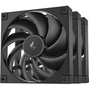 Deepcool FD14 140x140x25 3in1 bk (140 mm, 3 x), PC ventilator, Zwart