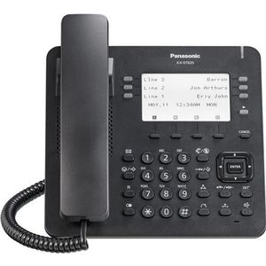 Panasonic KX-DT635 digitale telefoon, Telefoon, Zwart