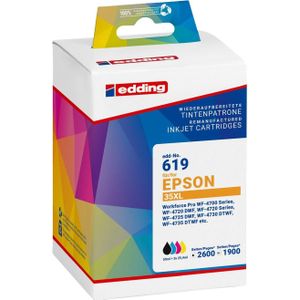 Edding - EDD-619 - Inktcartridges - Zwart, Cyaan, Magenta, Geel - Compatibel met EPSON 35XL