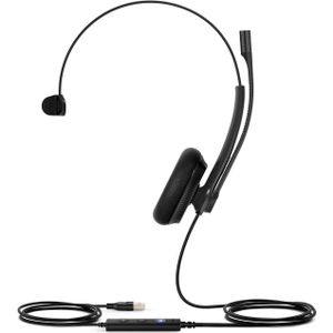 Yealink Uh34 Lite Headset Wired (Bedraad), Kantoorheadset, Zwart