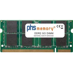 PHS-memory 2GB RAM-geheugen DDR2 SO DIMM 667MHz PC2-5300S 200 Pin DIMM 1,8 Volt, RAM Modelspecifiek