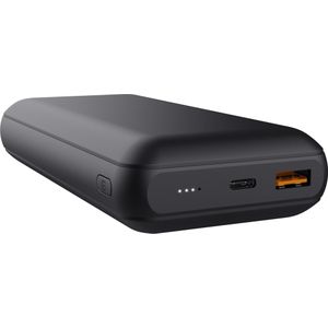 Trust Redoh - Powerbank - 20.000 mAh - USB A/USB C - Quick Charge - Zwart (20000 mAh, 18 W, 74 Wh), Powerbank, Zwart