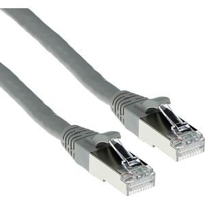 ACT Grijze 20 meter SFTP CAT6A patchkabel snagless met RJ45 connectoren. Cat6a s/ftp snagless gy 20,00m (S/FTP, CAT6a, 20 m), Netwerkkabel