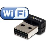 StarTech.com USB 2.0 300 Mbps Mini draadloos-N netwerkadapter 802.11n 2T2R wifi-adapter