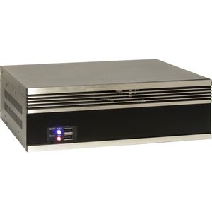 Intertech INTER-TECH IPC S25 - Behuizing voor miniserversystemen 2x USB 2.0 1x 80mm ventilator standaard (ITX), PC-behuizing, Zwart