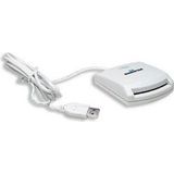 Manhattan Smartcardlezer - USB - wit (USB), Geheugenkaartlezer, Wit
