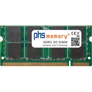 PHS-memory 2GB RAM Speicher für Apple MacBook Pro Core 2 Duo 2.6GHz 38,10cm (15"")  (Mid/Late 2007) DDR2 SO D... (Apple MacBook Pro Core 2 Duo 2,6GHz 15-inch (midden/late 2007), 1 x 2GB), RAM Modelspecifiek
