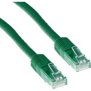 ACT Groene 7 meter U/UTP CAT5E patchkabel met RJ45 connectoren. Cat5e u/utp groen 7,00m (U/UTP, CAT5e, 7 m), Netwerkkabel