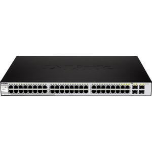 D-Link Dgs-1210-48 (48 ports), Netwerkschakelaar, Zwart