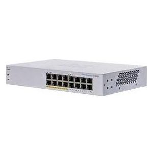 Cisco Business 110-serie 110-16PP - Swi (16 ports), Netwerkschakelaar, Grijs