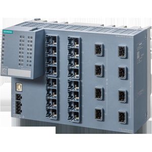 Siemens SIEM-schakelaar (24 ports), Netwerkschakelaar, Grijs