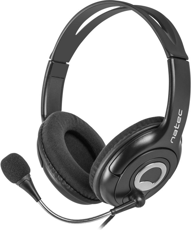 Natec NSL-1178 Headphones - Microfoon - Dynamisch - Zwart