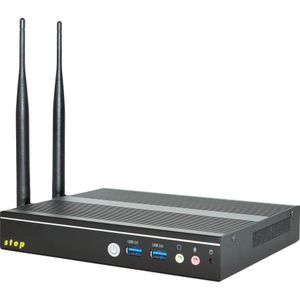 Step PC Micro DS8103 zonder besturingssysteem (i3-10110U 8GB 128GB SSD 1x DP 2x HDMI) ** ACTIE ** (128 GB, 8 GB, Intel Core i3-10110U, Intel UHD Graphics), PC, Zwart