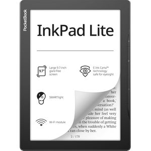 PocketBook InkPad Lite (9.70"", 8 GB, Mist Grijs), eReader, Grijs
