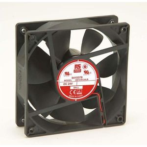 RS PRO Ventilator 120x120x38mm 24VDC 3,4W 122m³/h (120 mm), PC ventilator