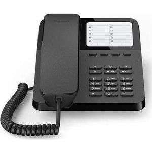 Gigaset DESK 400 Zwart, Telefoon, Zwart