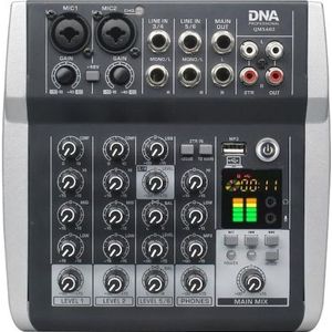 Denon DNA QMX602 analogowy mikser dźwięku 6 kanałów Blue, Mengtafel, Blauw