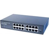 DEXLAN - 16 GIGABIT Switch - 10” en 19” - Geruisloos - Rackable