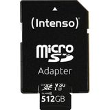 Intenso - microSDXC UHS-I Professional - Geheugenkaart - Zwart - 512GB