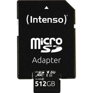 Intenso - microSDXC UHS-I Professional - Geheugenkaart - Zwart - 512GB