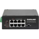 Intellinet - 8x RJ045 - Netwerkschakelaar - Zwart - PoE