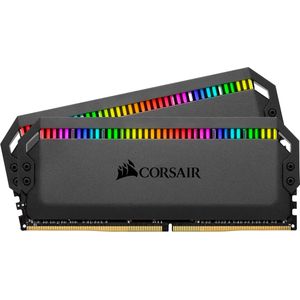 Corsair Dominator Platinum RGB (2 x 8GB, 3200 MHz, DDR4 RAM, DIMM 288 pin), RAM, Zwart