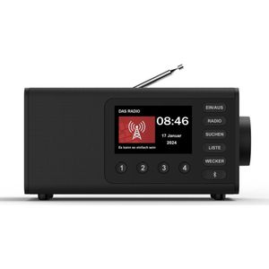 Hama DR1001BT digitale radio, FM/DAB/DAB+/Bluetooth RX, klokradio, zwart, Radio