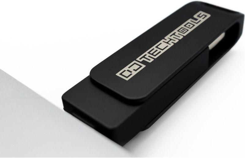 DJTechTools Chroma Drive USB - 256GB - Black (256 GB, USB-A), USB-stick, Zwart