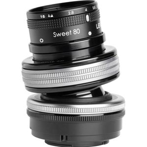 Lensbaby Composer Pro II incl. Sweet 80 Sony E-Mount (Sony E, Volledig formaat, APS-C / DX), Objectief, Zwart