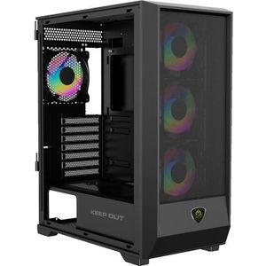 Keep Out - Xc-501 - PC Behuizing - Zwart - Mesh ARGB