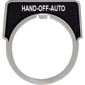 Schneider Electric Etiketteerplaat bw rechthoekig HAND AUTO 9001KN260, Accessoires voor serverkasten, Zwart