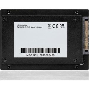 OWC - ShuttleOne - 500 GB - NVMe U.2 Solid-State Drive - Zwart - Metalen Behuizing