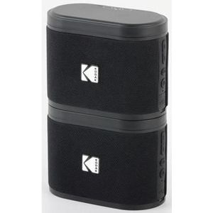 Kodak SoundBrix Wireless Stack Speaker (Bass Black), 2PCS, Bluetooth luidspreker, Zwart