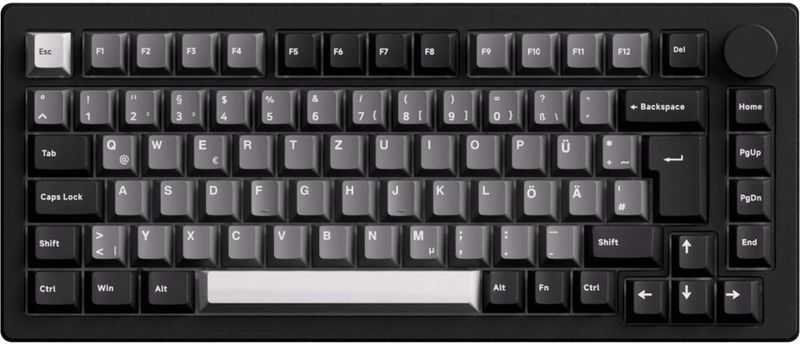 Akko - Monsgeek M1 V5 - Toetsenbord - Zwart - Draadloos en Bedraad