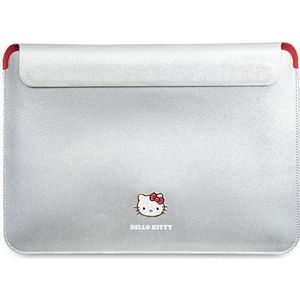 Hello Kitty Hoes HKCS14PGHDLMS 14" srebrny/zilver PU Metalen Logo (14"), Laptoptas, Zilver