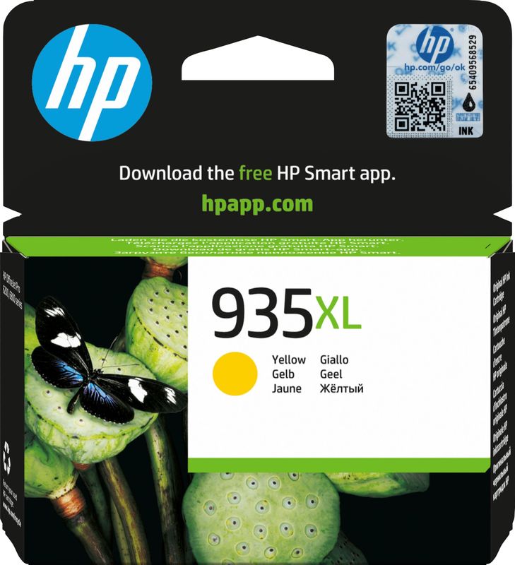 HP 935XL High Yield Yellow Original Ink Cartridge inktcartridge 1 stuk(s) Origineel Hoog (XL) rendement Geel