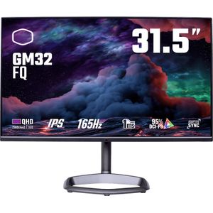 Cooler Master GM32-FQ (2560 x 1440 pixels, 31.50""), Monitor, Zwart